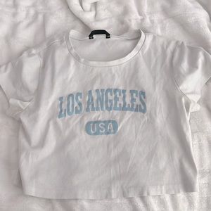 Shein short sleeve, White and Blue, Women’s Medium